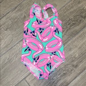 OshKosh Flamingo One Piece Swimsuit; 24M